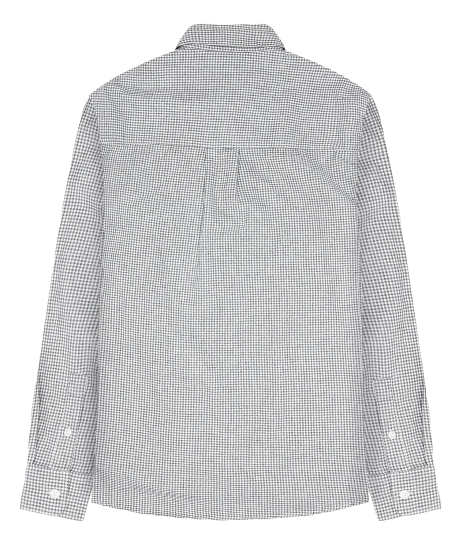 Garment Project Relaxed LS Button Down Shirt Skjorte Grå Mønster - modostore.no