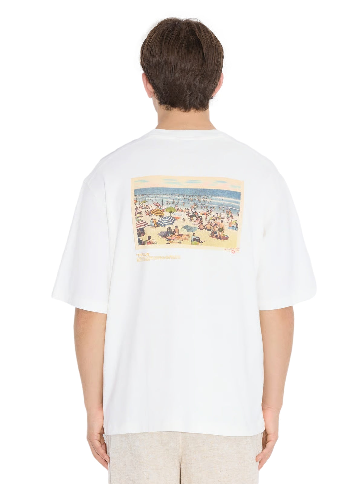 Holzweiler Ranger National Tee T-shirt Hvit Og Gul - modostore.no