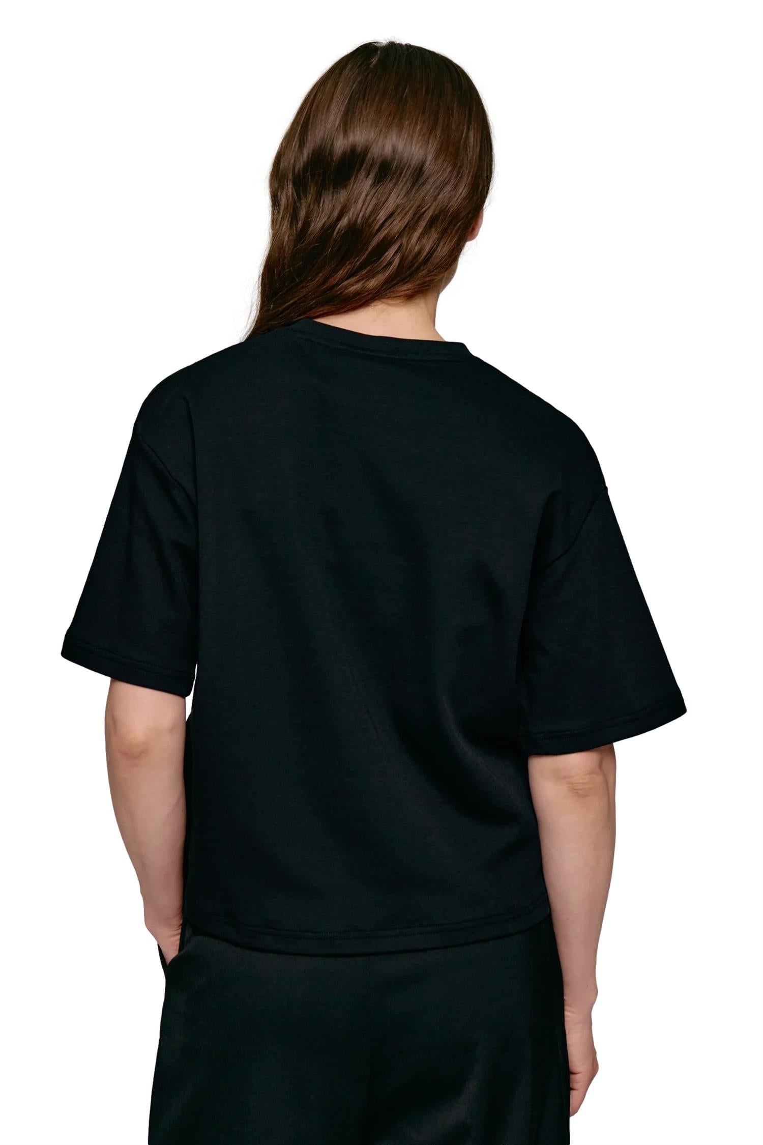 Julie Josephine Stella Tee T-shirt Sort - modostore.no