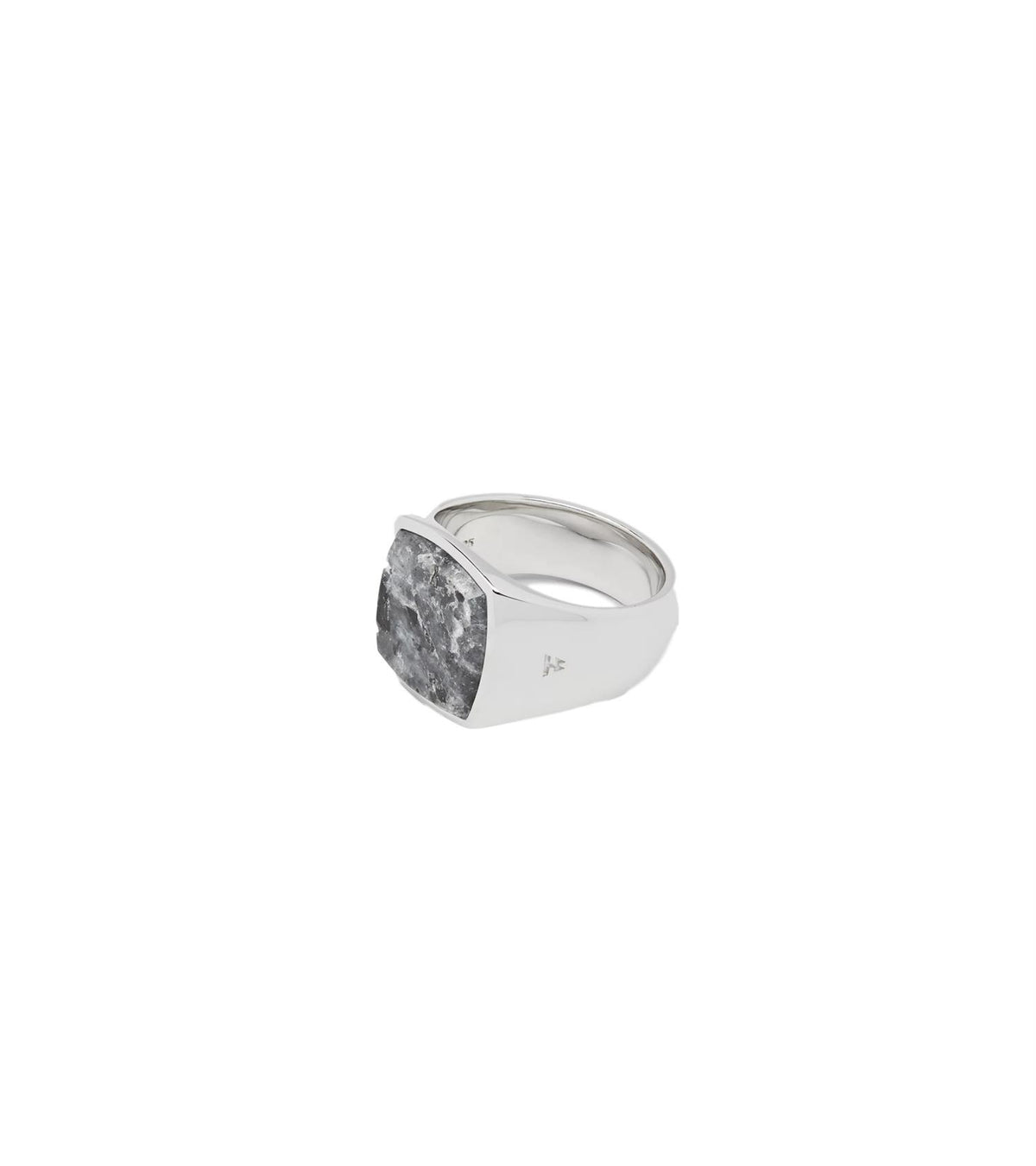 Tom Wood Cushion Larvikite Ring Sølv