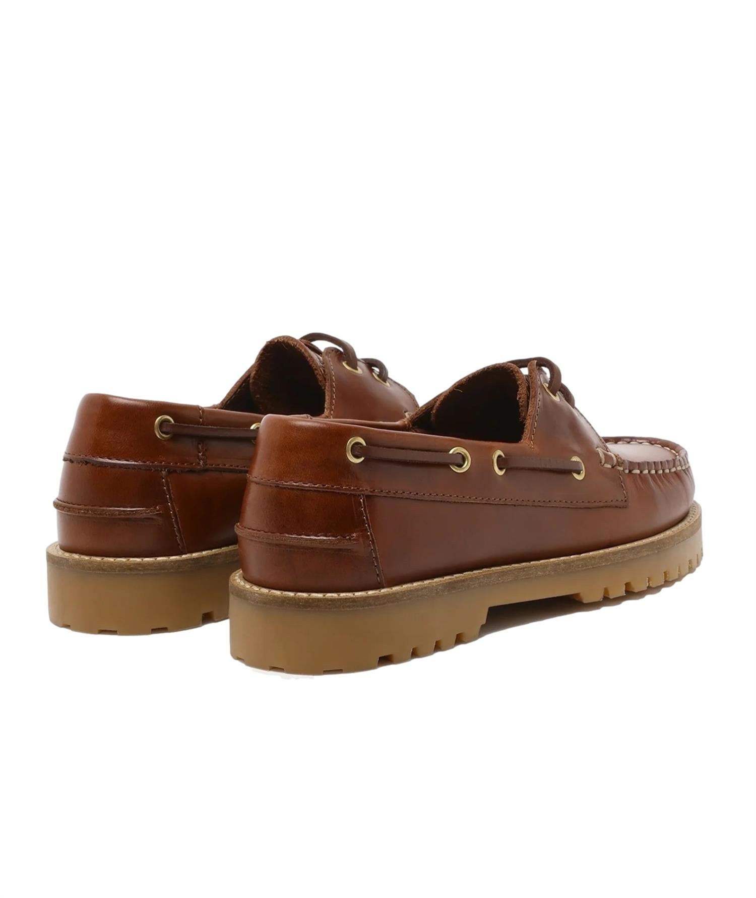 Garment Project Ollie Boat Shoe - Brown Leather Sko Brun