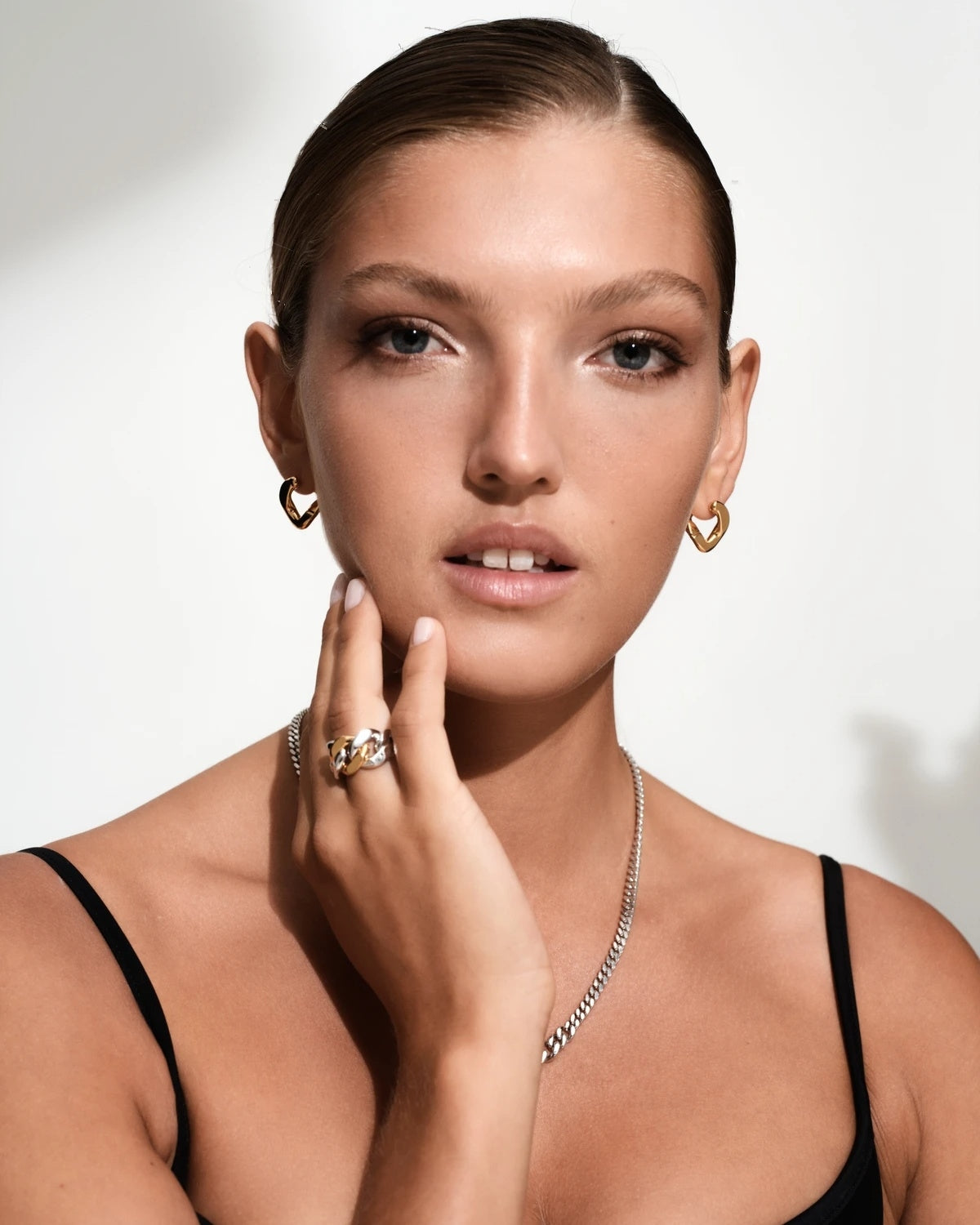 Tom Wood Dean Hoops Gold Øredobber Gull