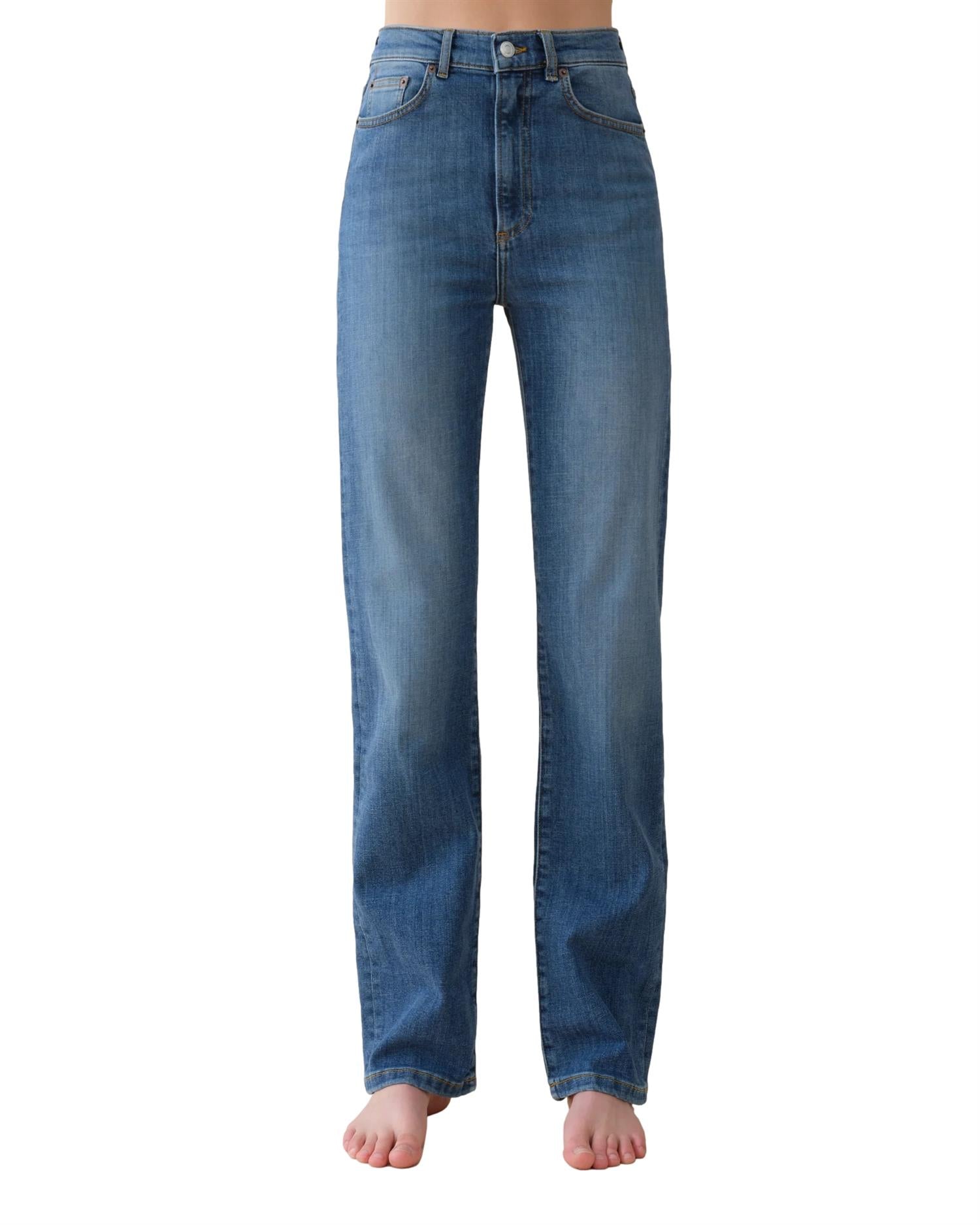 Jeanerica Eiffel Mid Vintage Jeans Blå - modostore.no