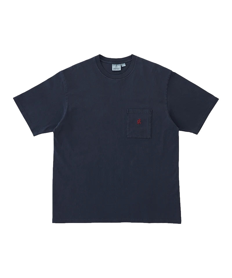 Gramicci ONE POINT TEE PIGMENT DYED T-shirt Navy - modostore.no