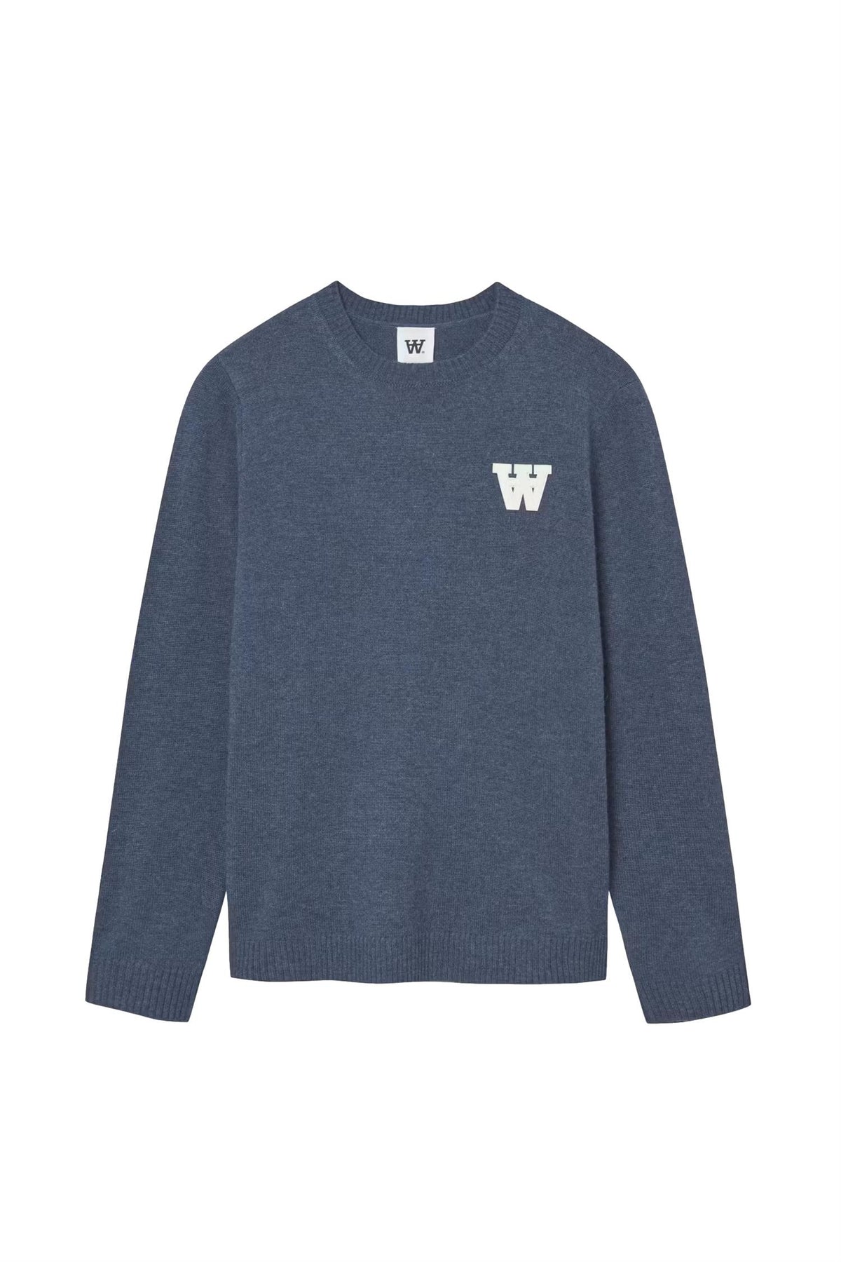 Wood Wood WW Tay Logo Genser Blå