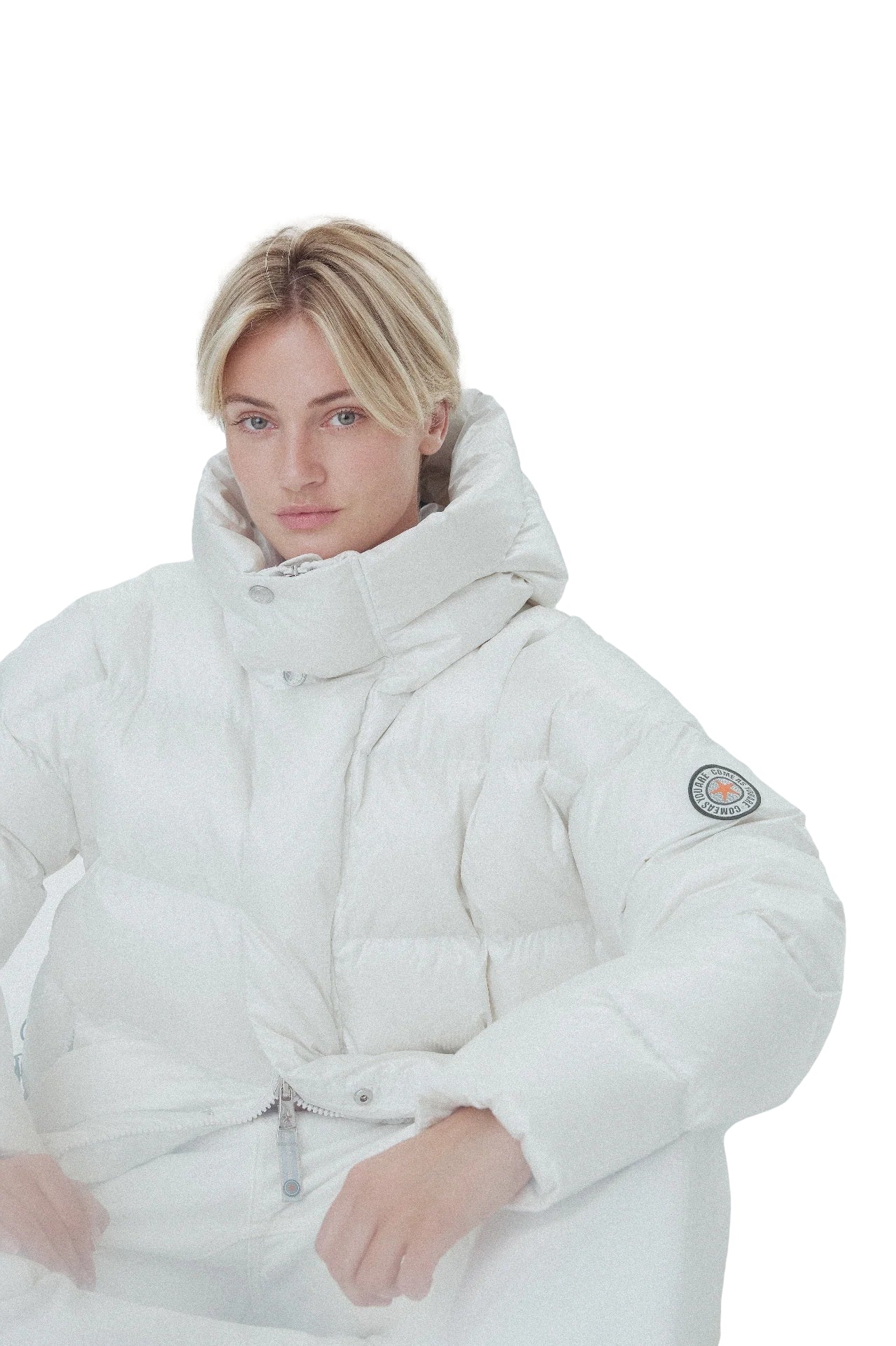 CAYA Ginny Short White Jakke Hvit - modostore.no