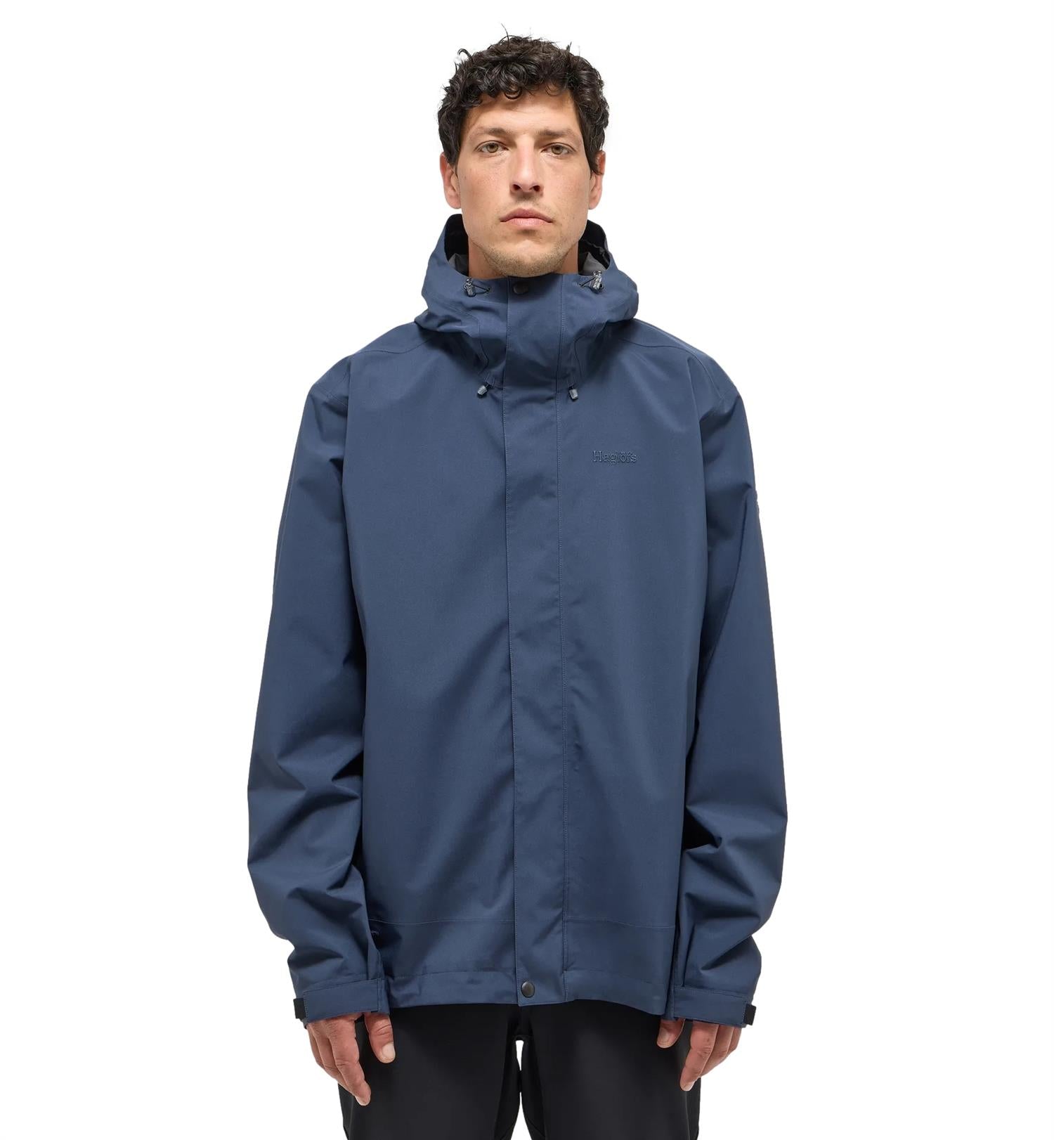Haglöfs Breeze Proof Jacket Men Jakke Marine - modostore.no