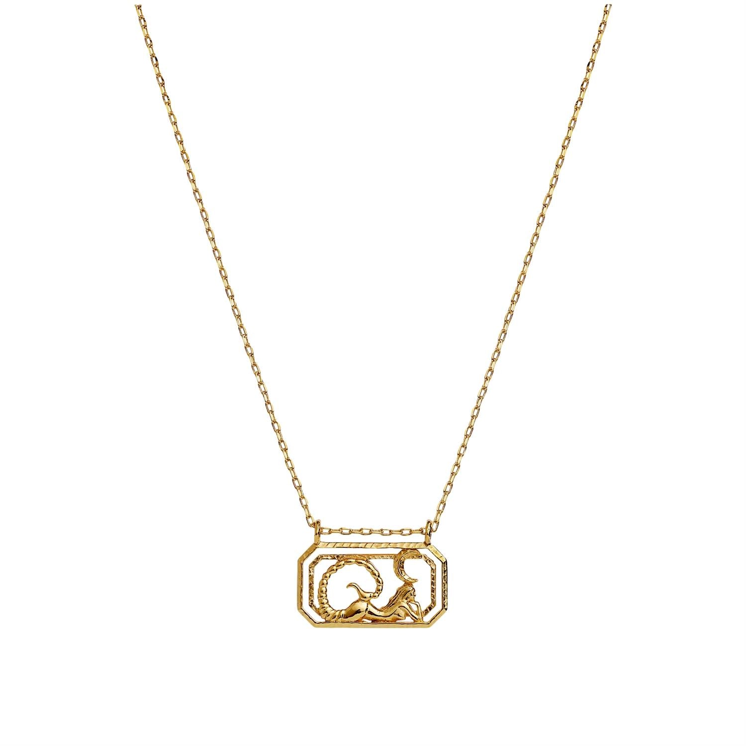 Maanesten Zodiac Scorpio Necklace Smykke Gull - modostore.no