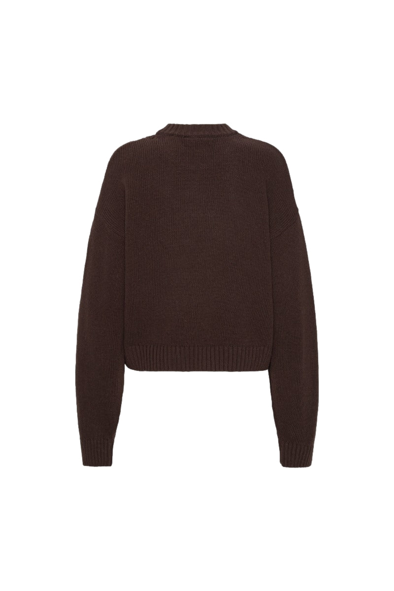 ROTATE Crewneck Sweater Genser Brun/Beige