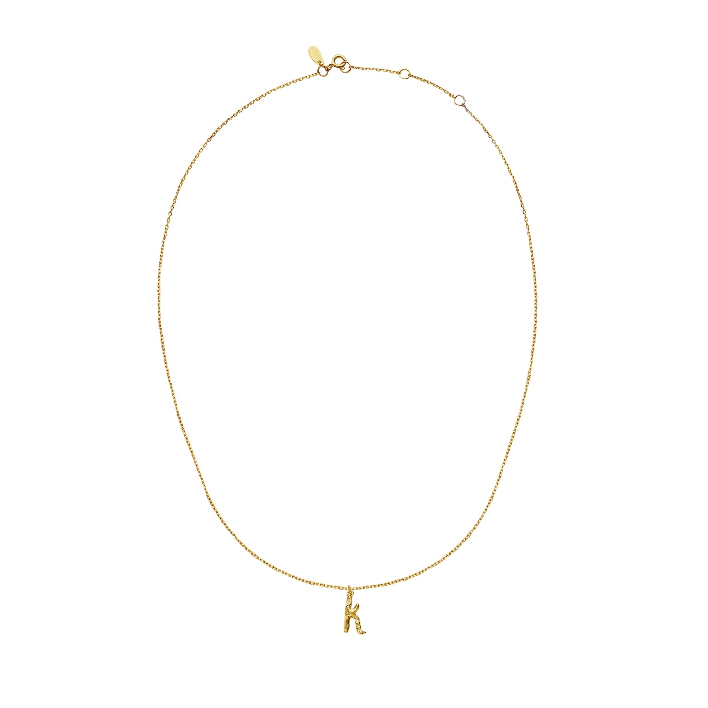 Maanesten K Alphabet Smykke Gull - modostore.no