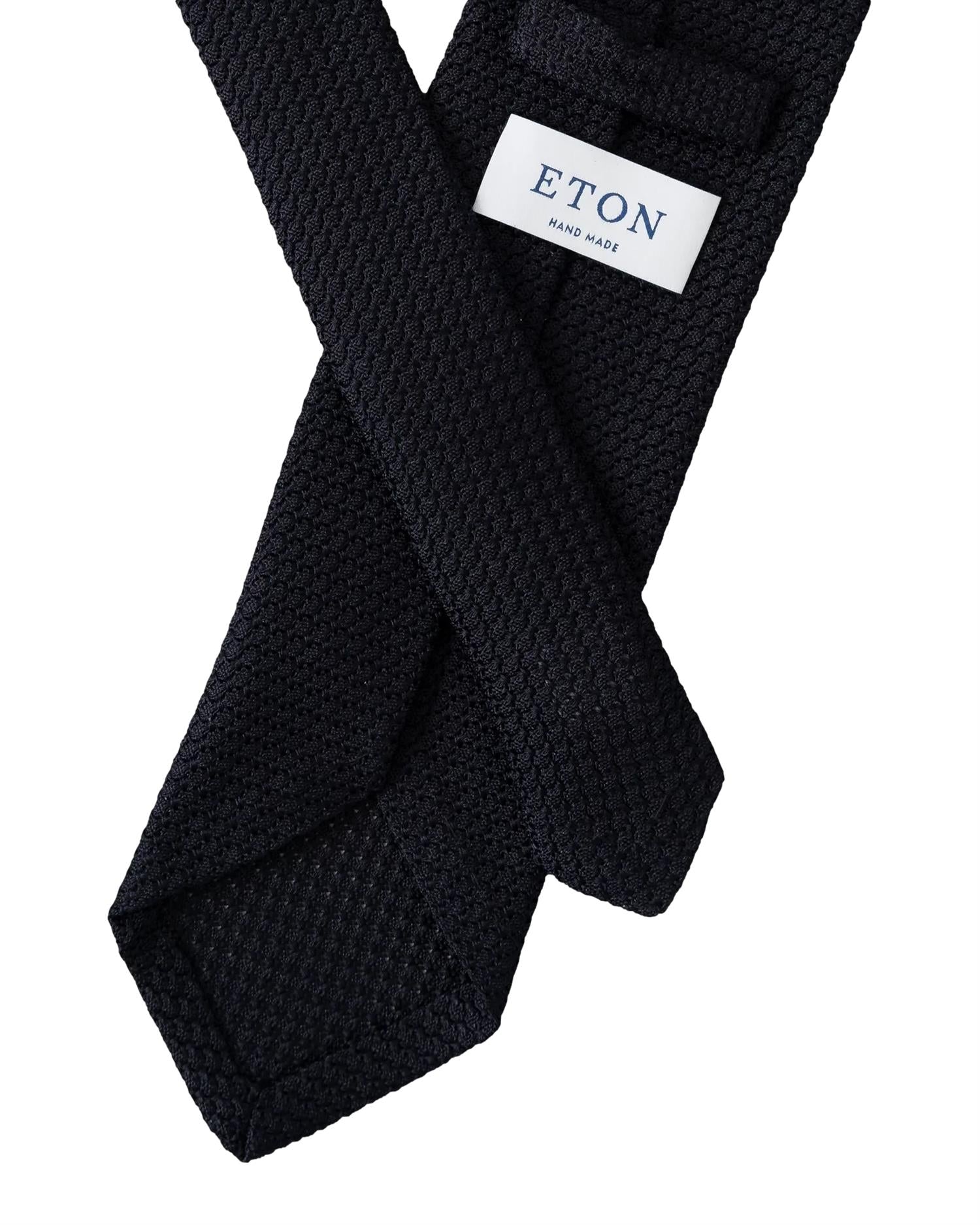Eton Solid Grenadine Tie Slips Marine - modostore.no