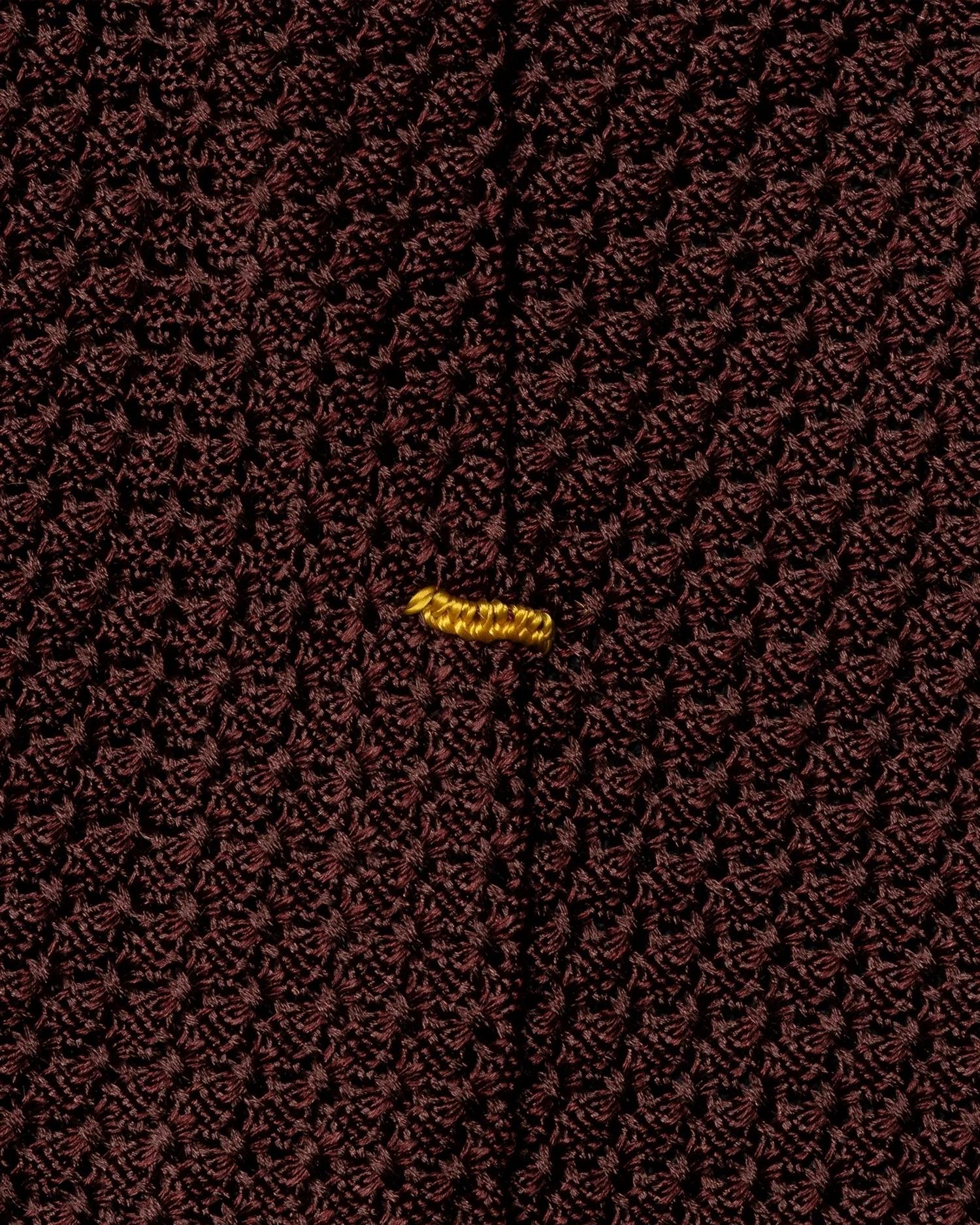 Eton solid grenadine slips i mørkerødt, elegant slips av høy kvalitet, perfekt for formelle anledninger.