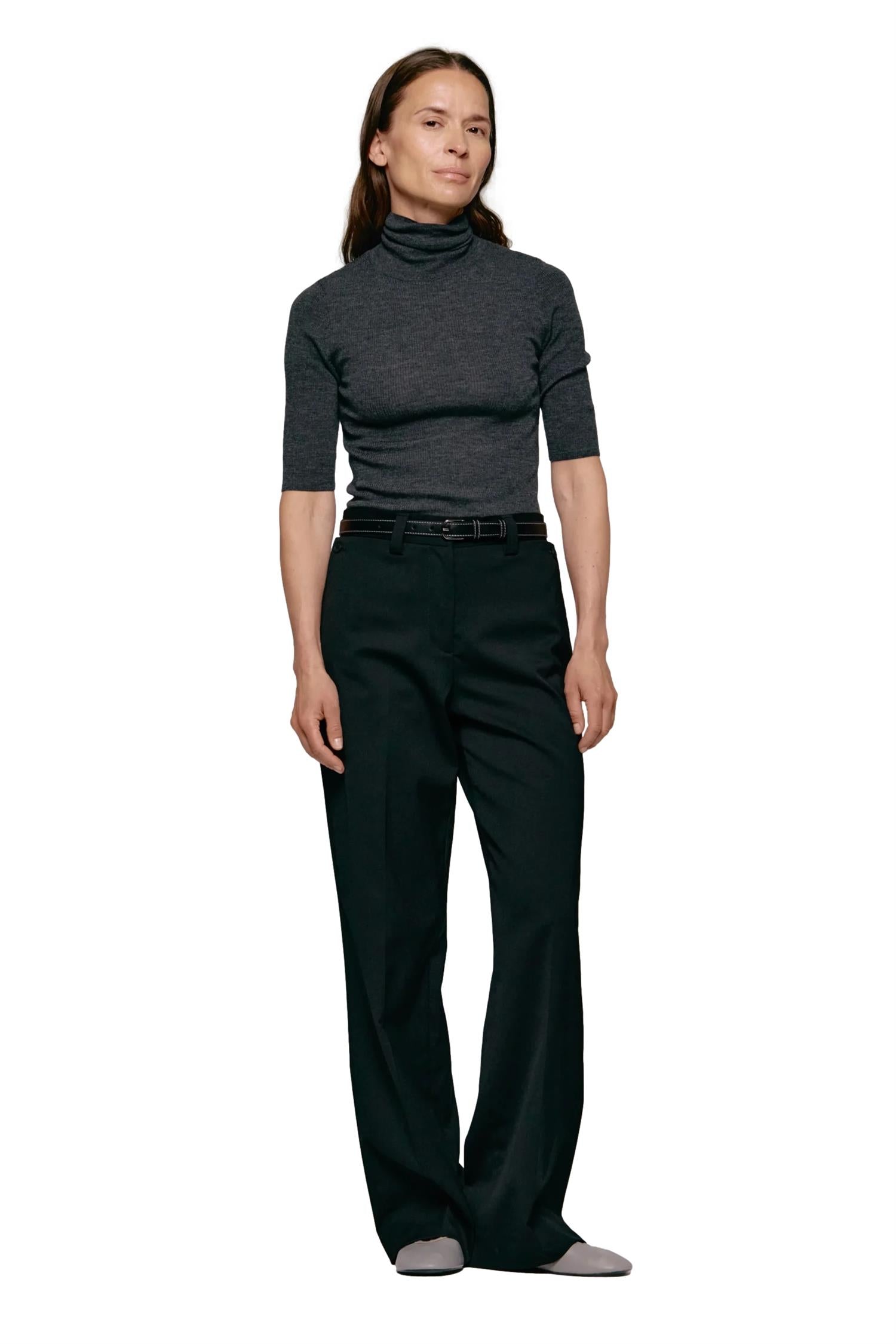 Julie Josephine Kristin Top Topp Mørkegrå - modostore.no