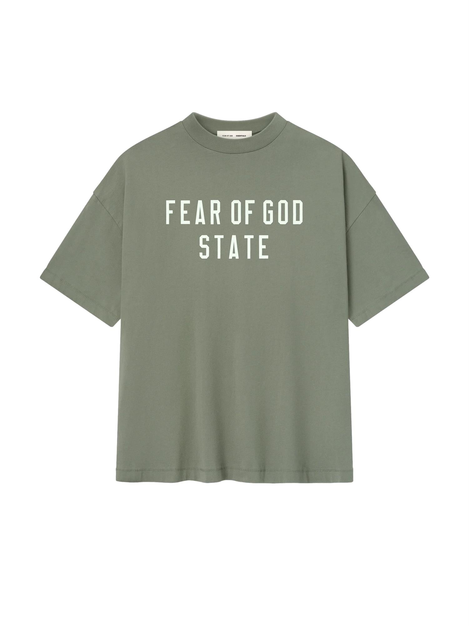 Fear of God Essentials 90S Fit T-Shirt T-shirt Grå Grønn - modostore.no