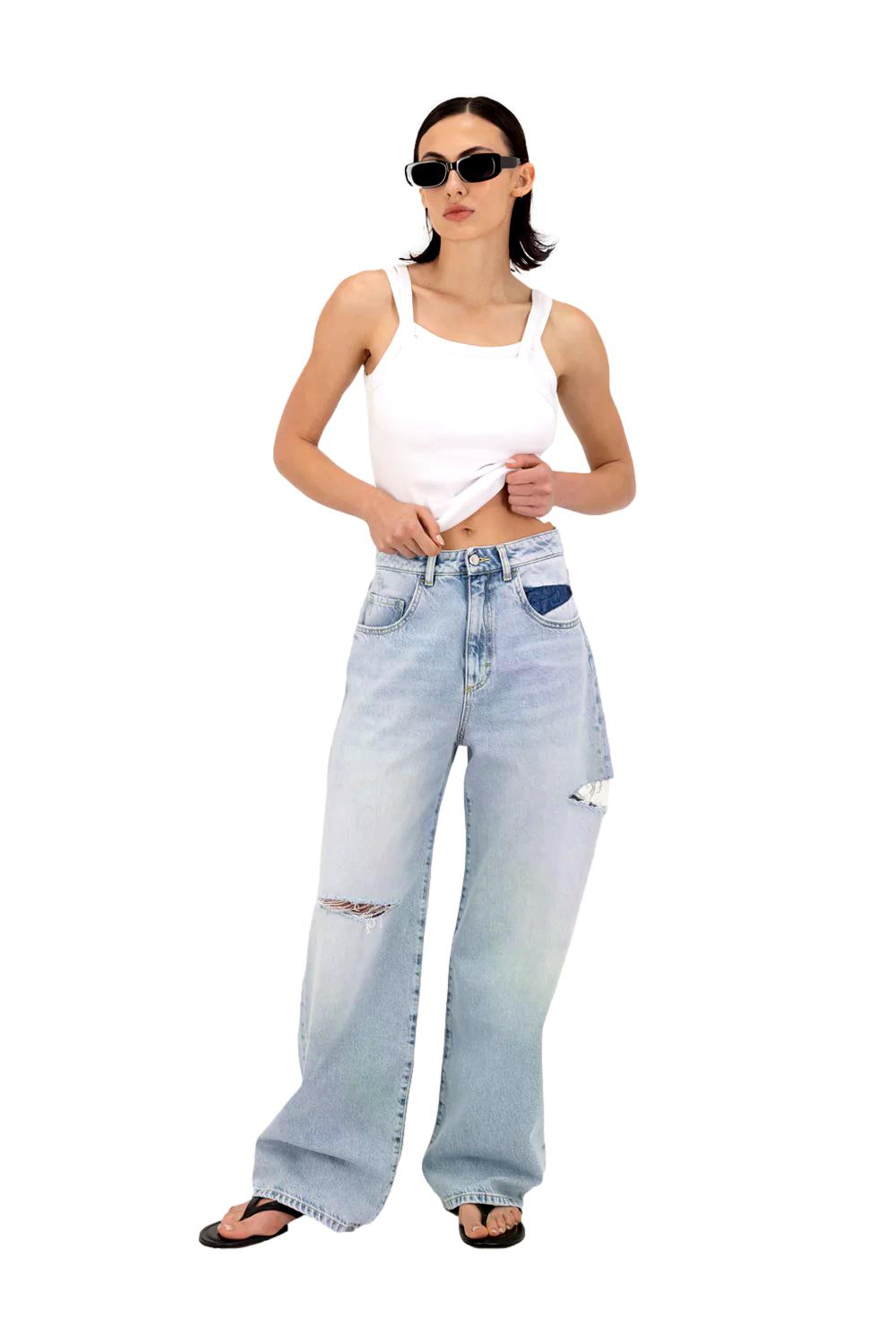 Icon Denim Los Angeles Poppy Jeans Lyseblå - modostore.no