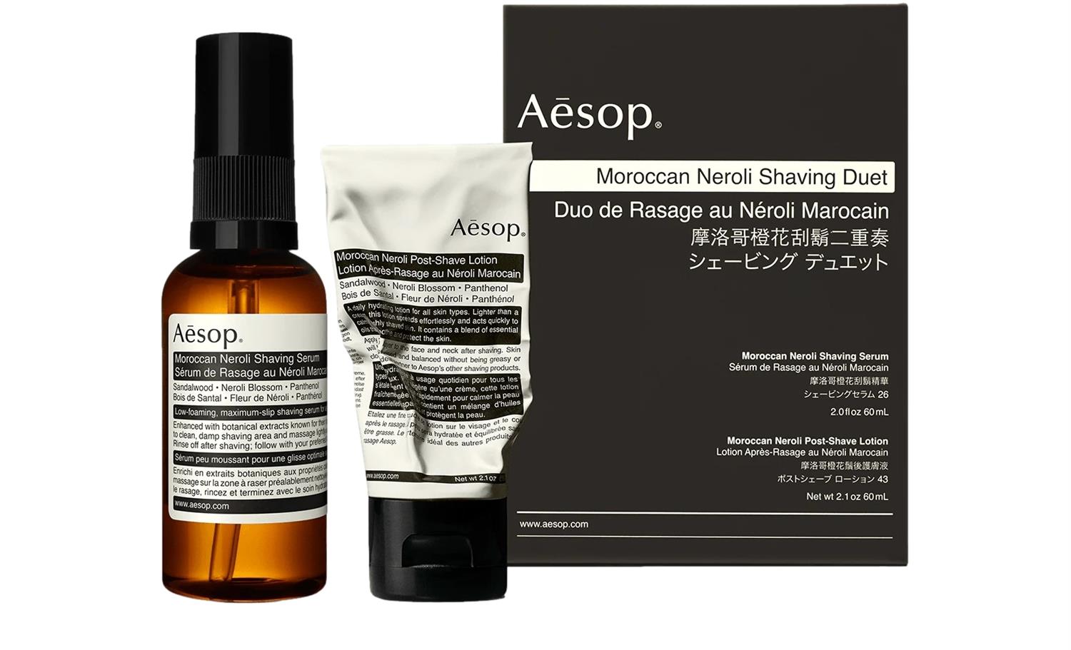 Aesop Moroccan Neroli Shaving Duet Ansiktskrem Sort - modostore.no