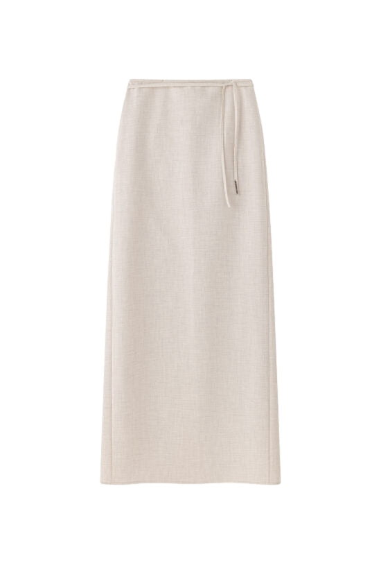Viktoria Chan Mena Long Skirt Skjørt Beige - modostore.no