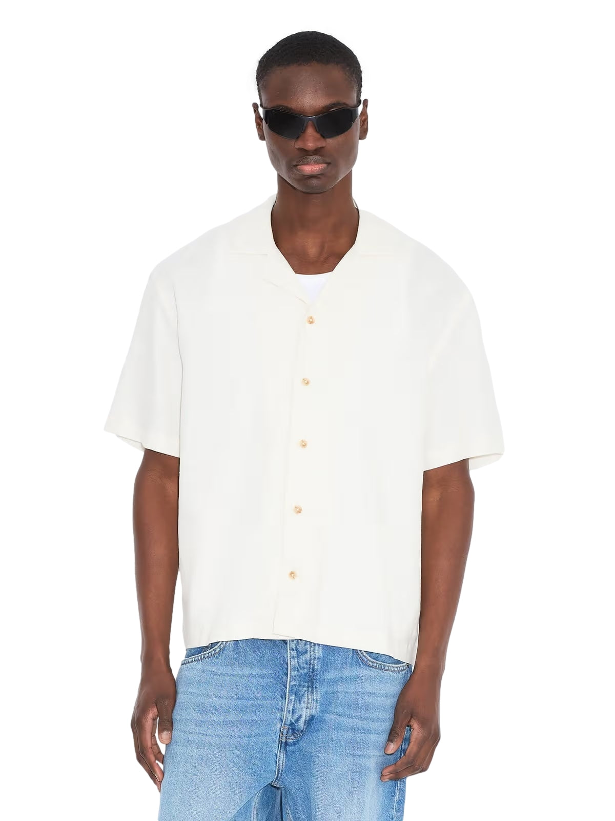 Holzweiler Pier Linen Shirt Skjorte Ecru - modostore.no