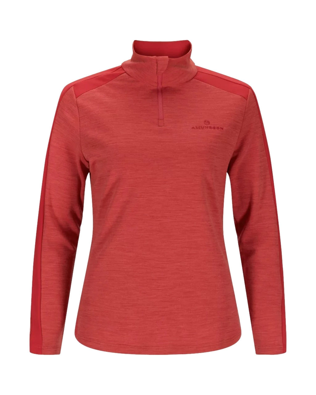 Amundsen 5Mila Half Zip Monochrome Womens Genser Rød - modostore.no