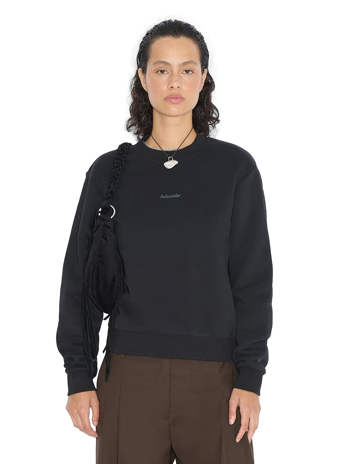 Holzweiler W Regular Sweater Genser Sort - modostore.no