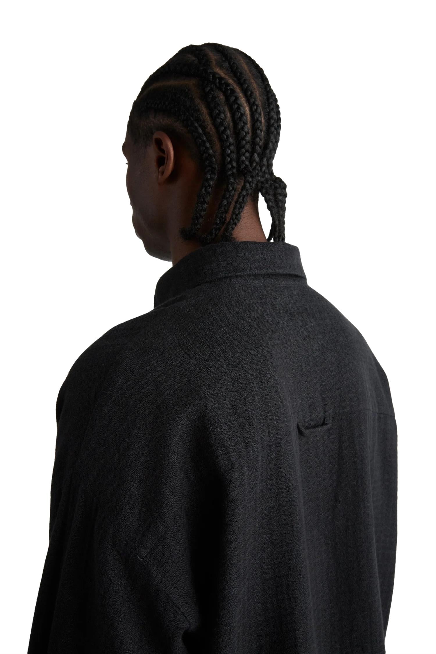 Livid Tim Black Bonded Skjorte Sort - modostore.no