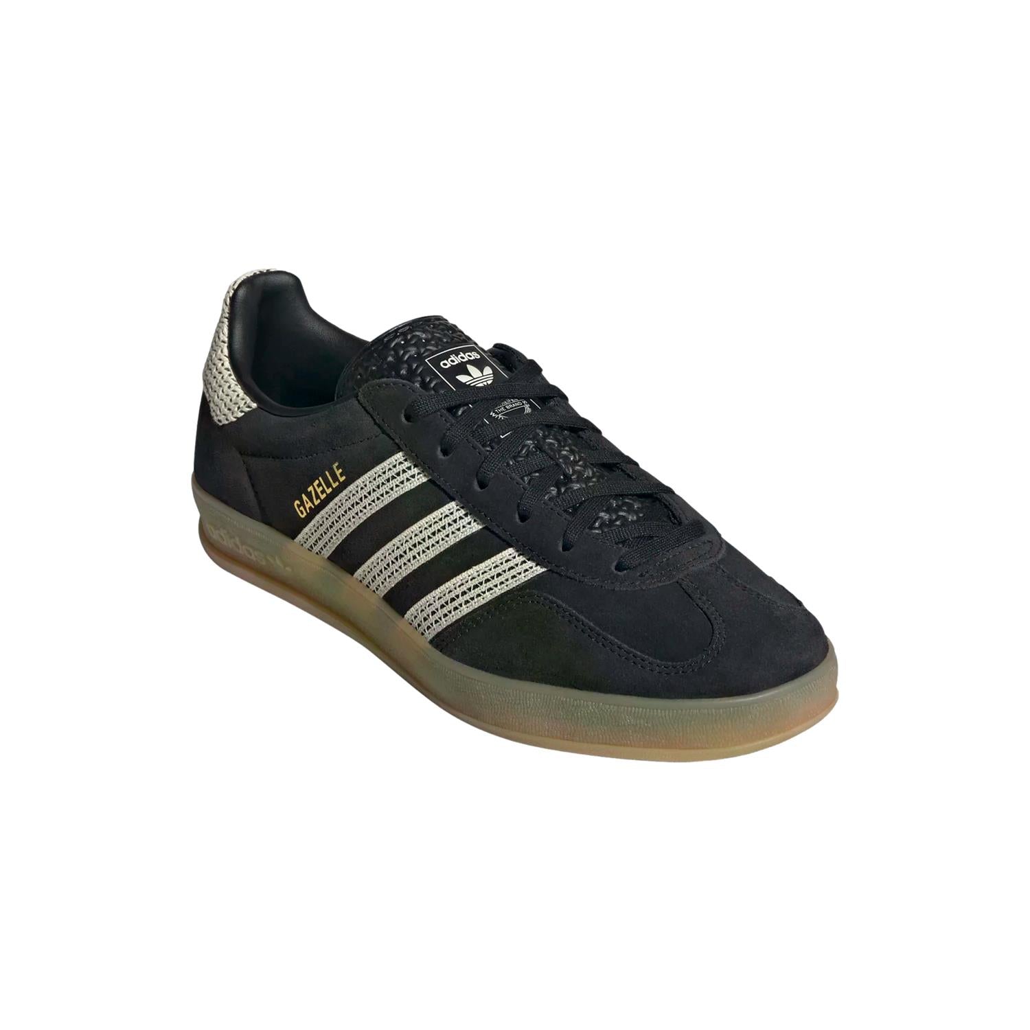 Adidas GAZELLE INDOOR W JI2755 Sko Sort Og Beige - modostore.no
