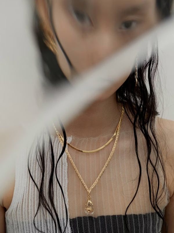 Maria Black Mio Chain Smykke Gull - modostore.no