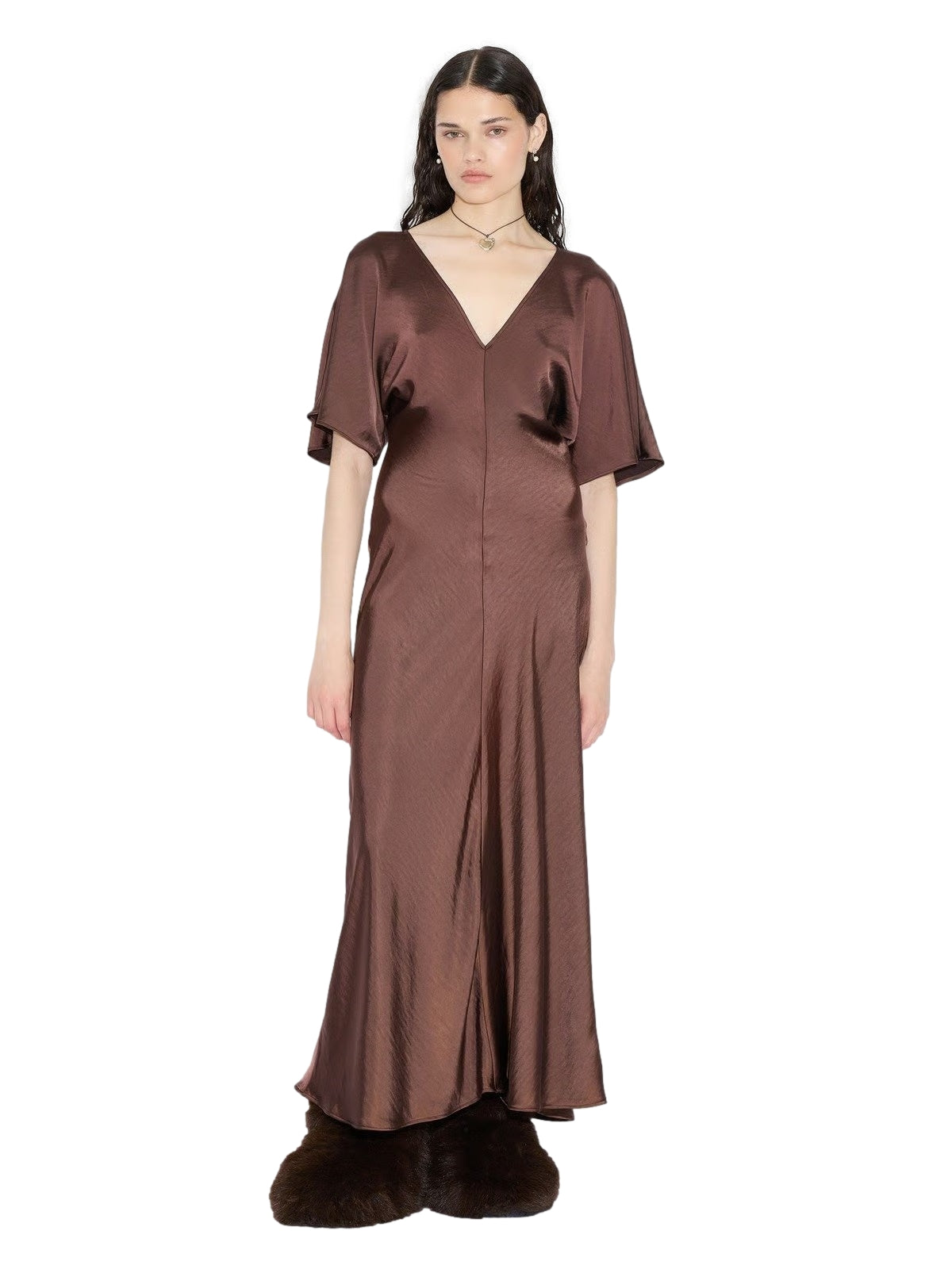 Holzweiler Rakel Dress Kjole Brun - modostore.no