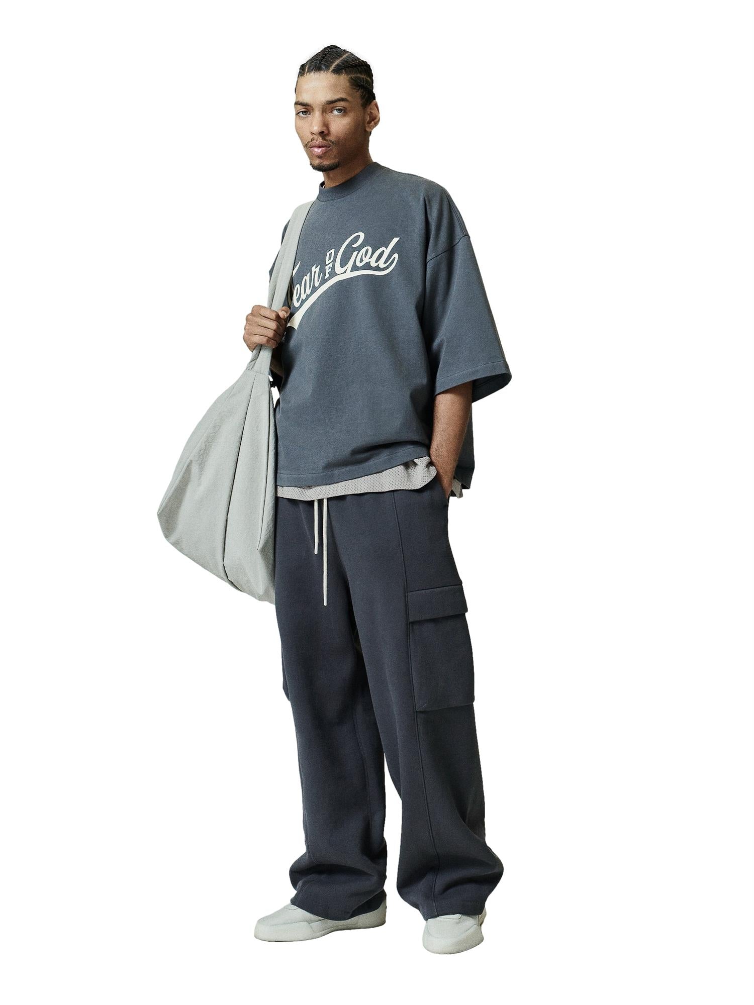 Fear of God Essentials Merch Tee T-shirt Mørkegrå