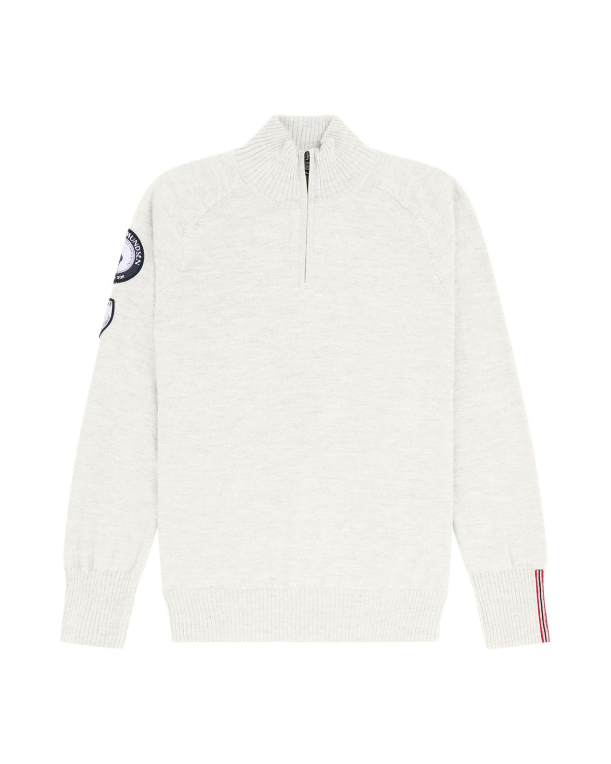 Amundsen Peak Half Zip damesgenser i melkehvit, komfortabel og stilfull fleece med halvlengdes glidelås, til utendørsbruk.