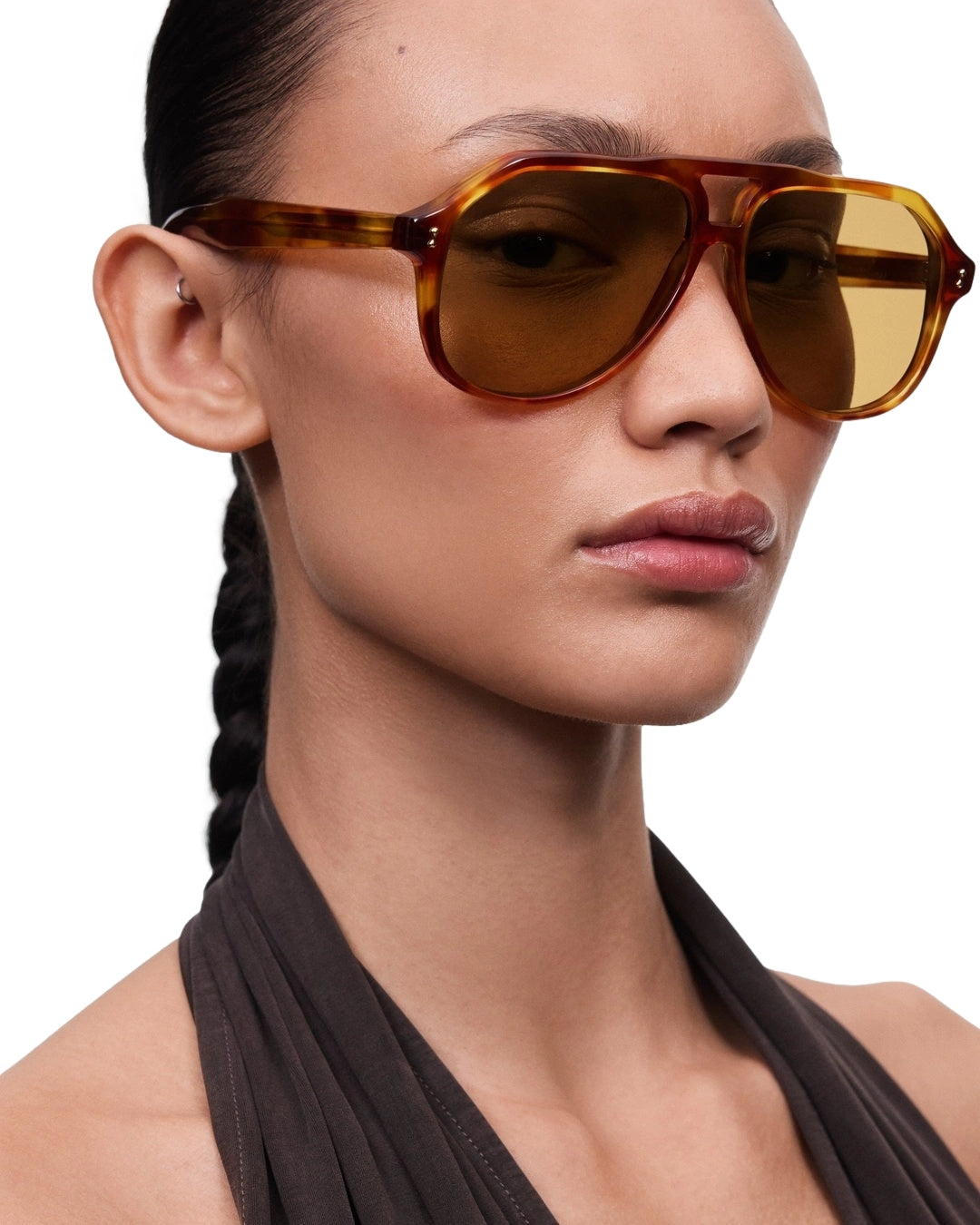 Chimi Eyewear Doris Honey Tortoise Solbriller Brun/Gul - modostore.no