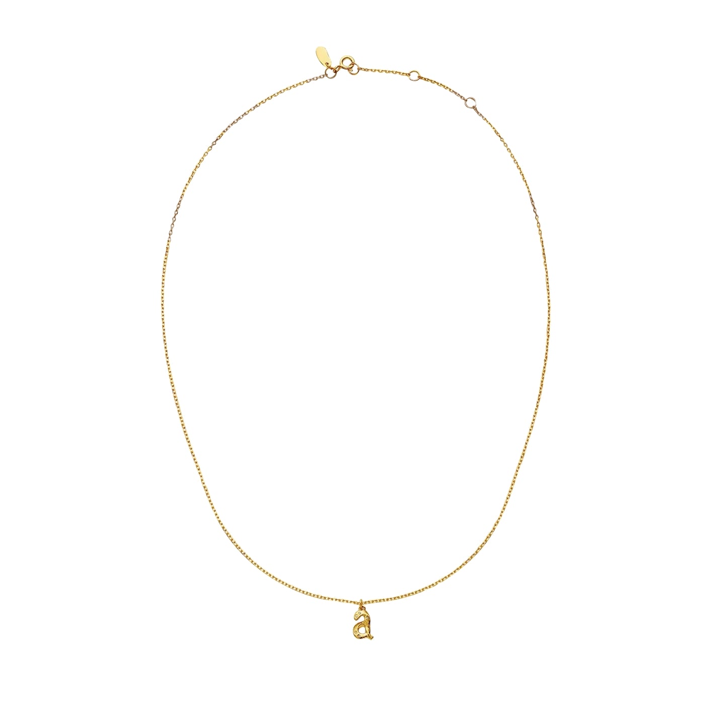 Maanesten A Alphabet Smykke Gull