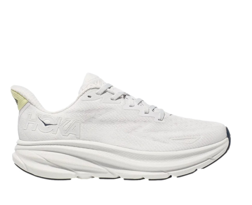 HOKA W Clifton 9 Sko Hvit Og Mørkeblå - modostore.no