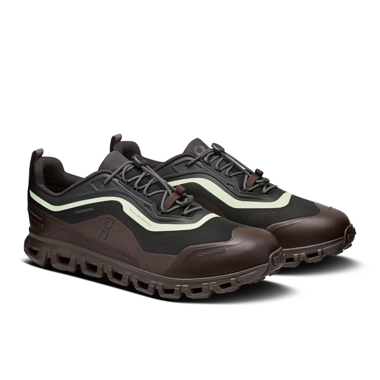 ON Cloud Geo WP Black/Lima Sko Brun