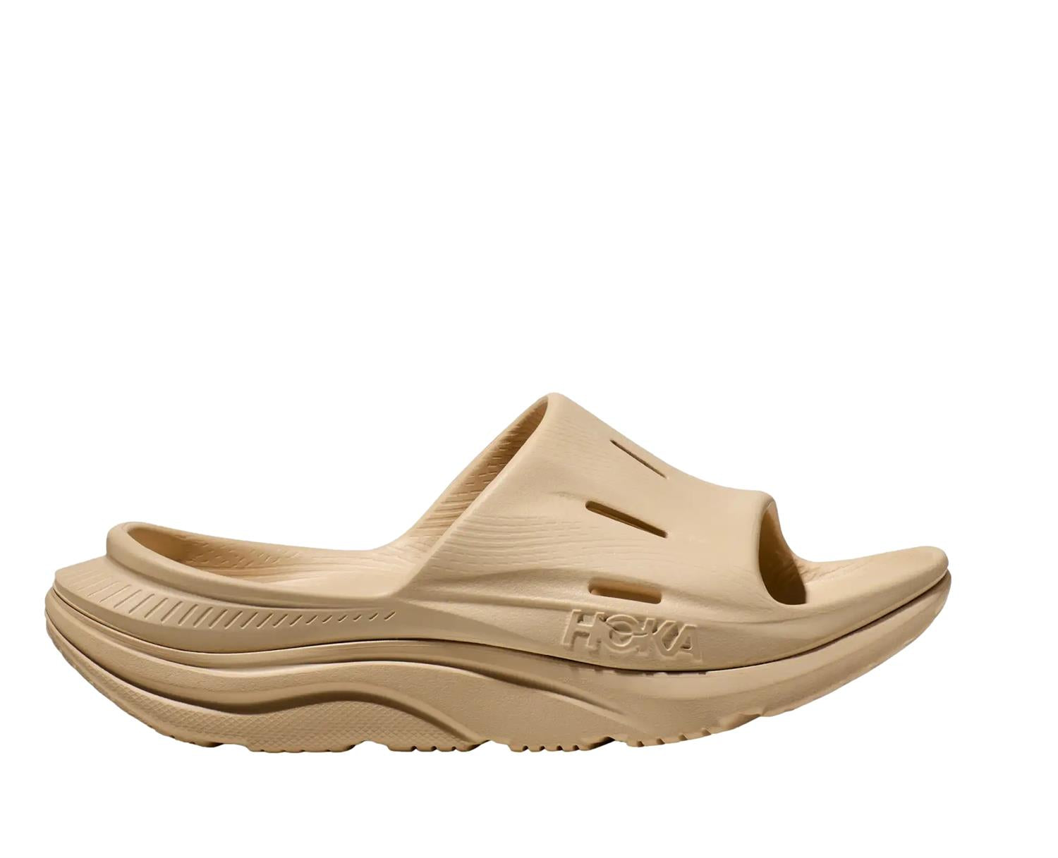 HOKA U Ora Recovery Slide 3 SSSS Sko Beige