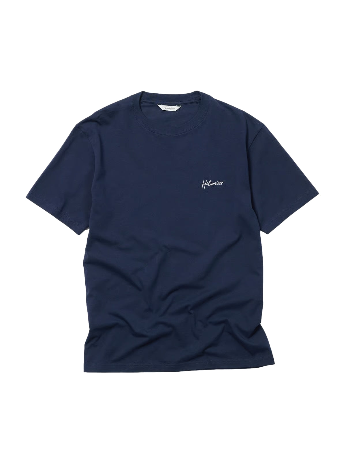 Holzweiler Tucker Embroidery Tee T-shirt Navy - modostore.no