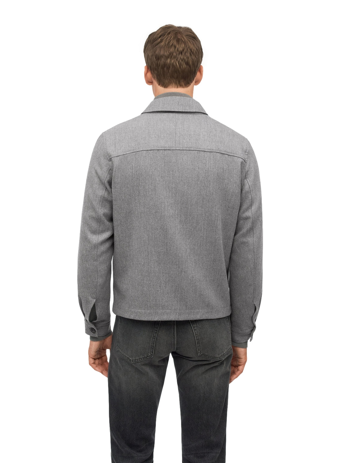 Tiger of Sweden Barnaby Zip Overshirt Grå - modostore.no