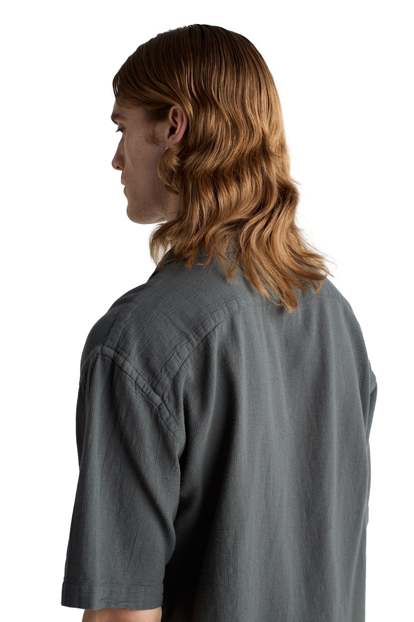 Livid Stone Loose Skjorte Grå - modostore.no