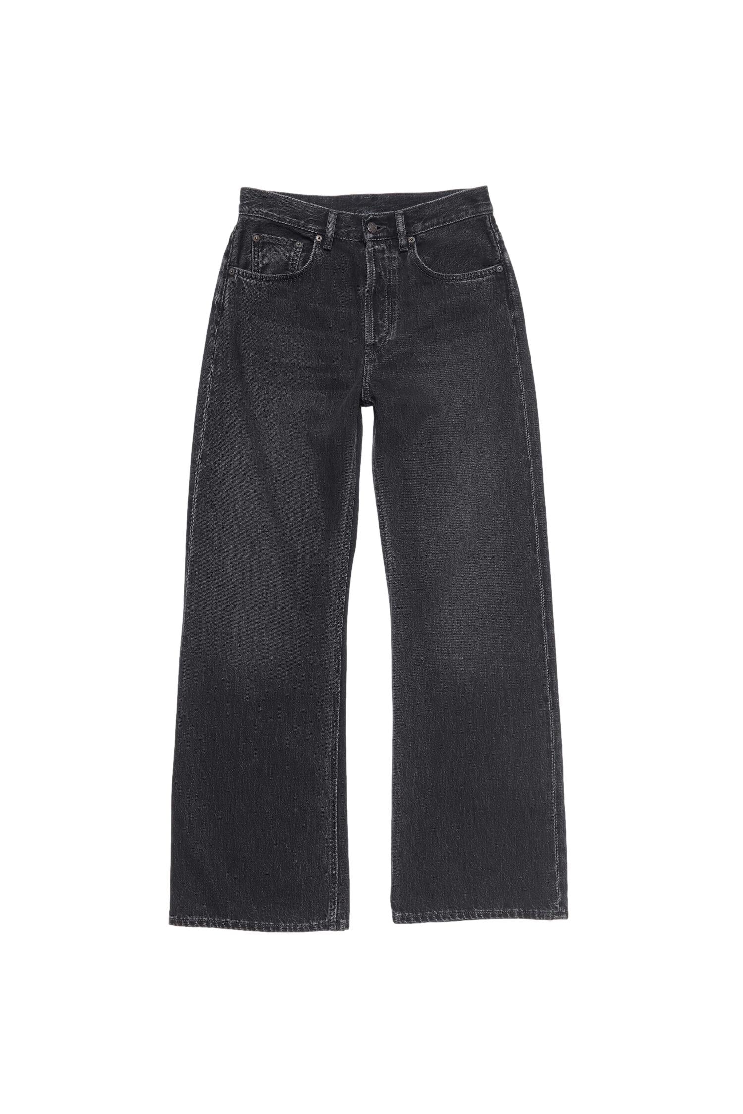 Acne Loose Fit Jeans - 2021F Jeans Sort - modostore.no