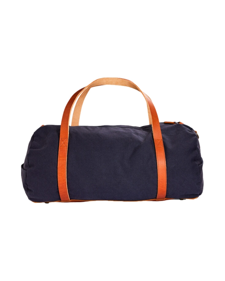 Amundsen Okavanga duffelbag 35L i nautisk blå, stor tote bag med glidelåslomme og bærestropp, perfekt for reise og utendørs bruk
