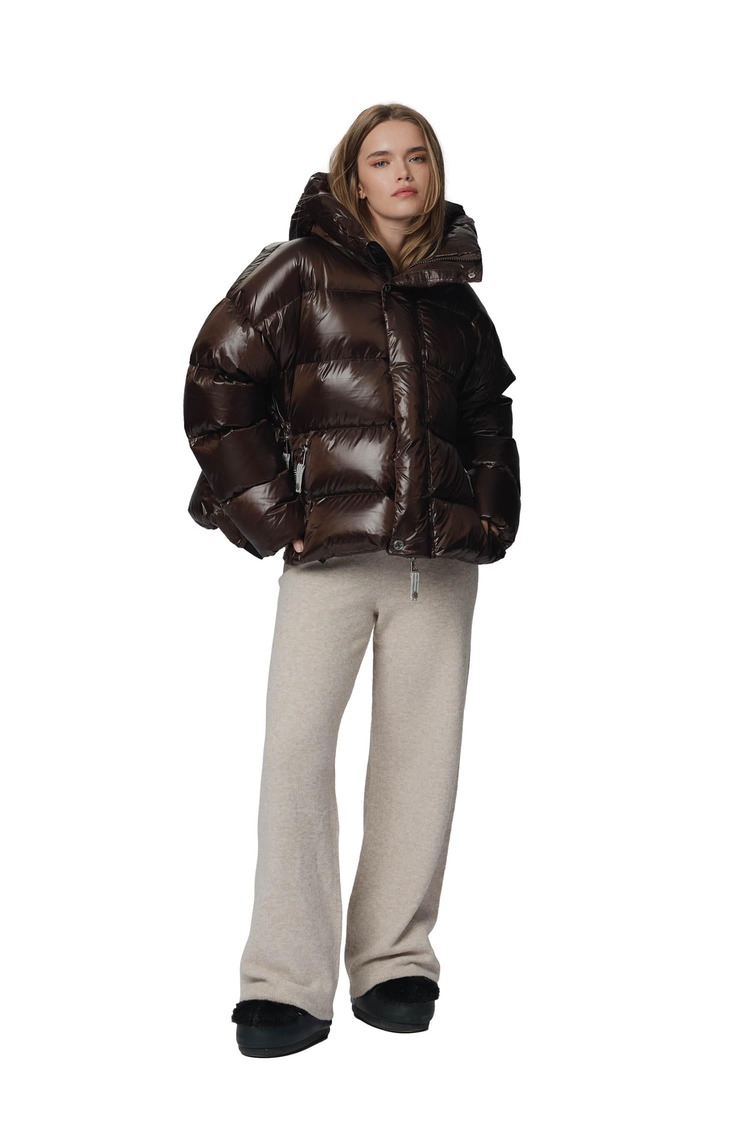 CAYA Ginny Short Coffee Jakke Mørkebrun - modostore.no