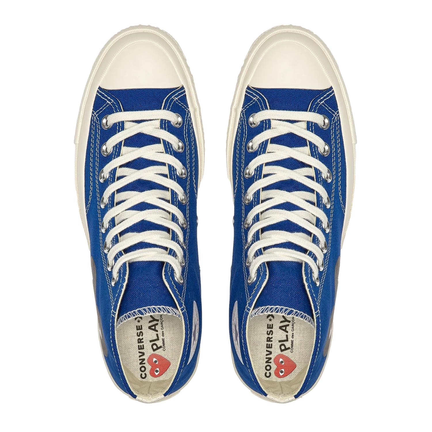 Comme des Garcons Play x Converse CDG BIG HEART HI TOP Blue Sko Blå - modostore.no
