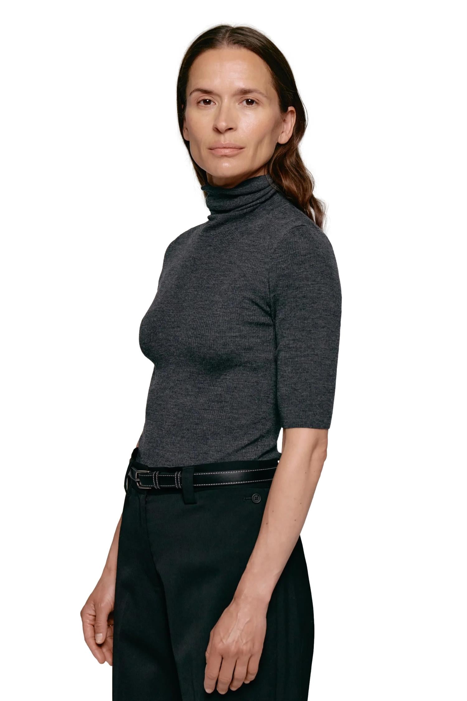 Julie Josephine Kristin Top Topp Mørkegrå - modostore.no