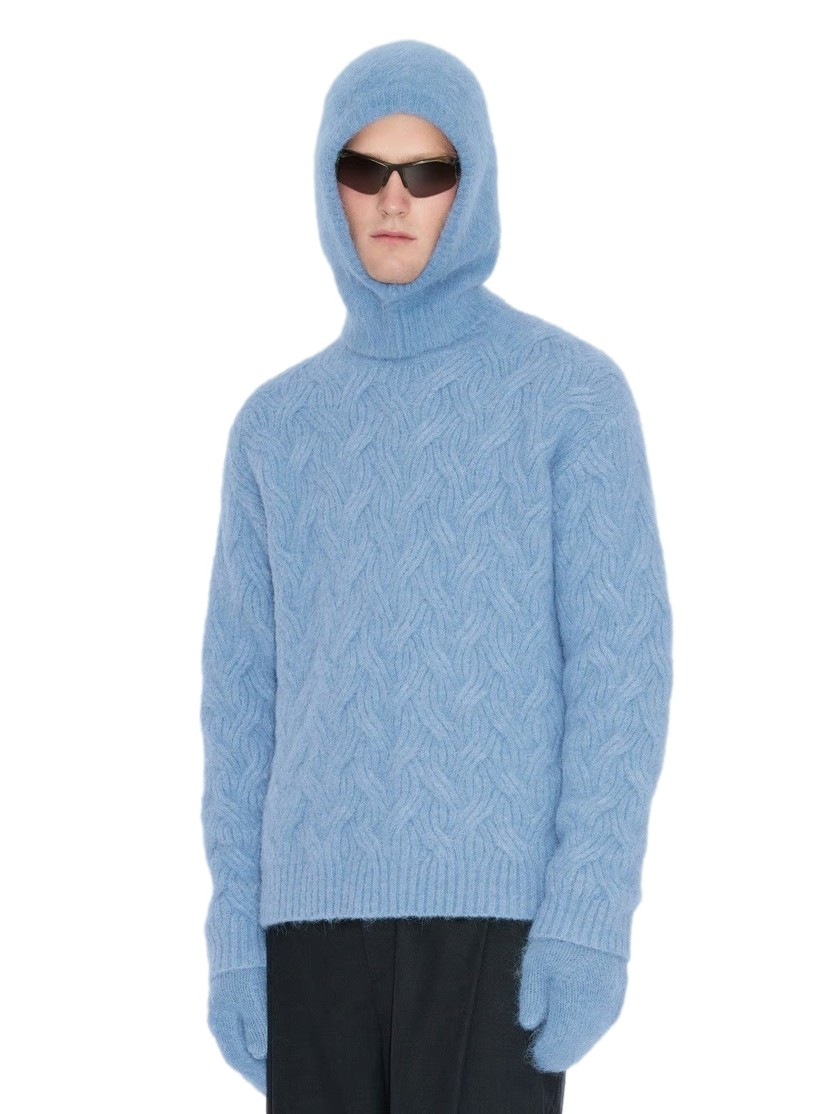 Holzweiler Tine Fluffy Balaclava Balaclava Lyseblå - modostore.no