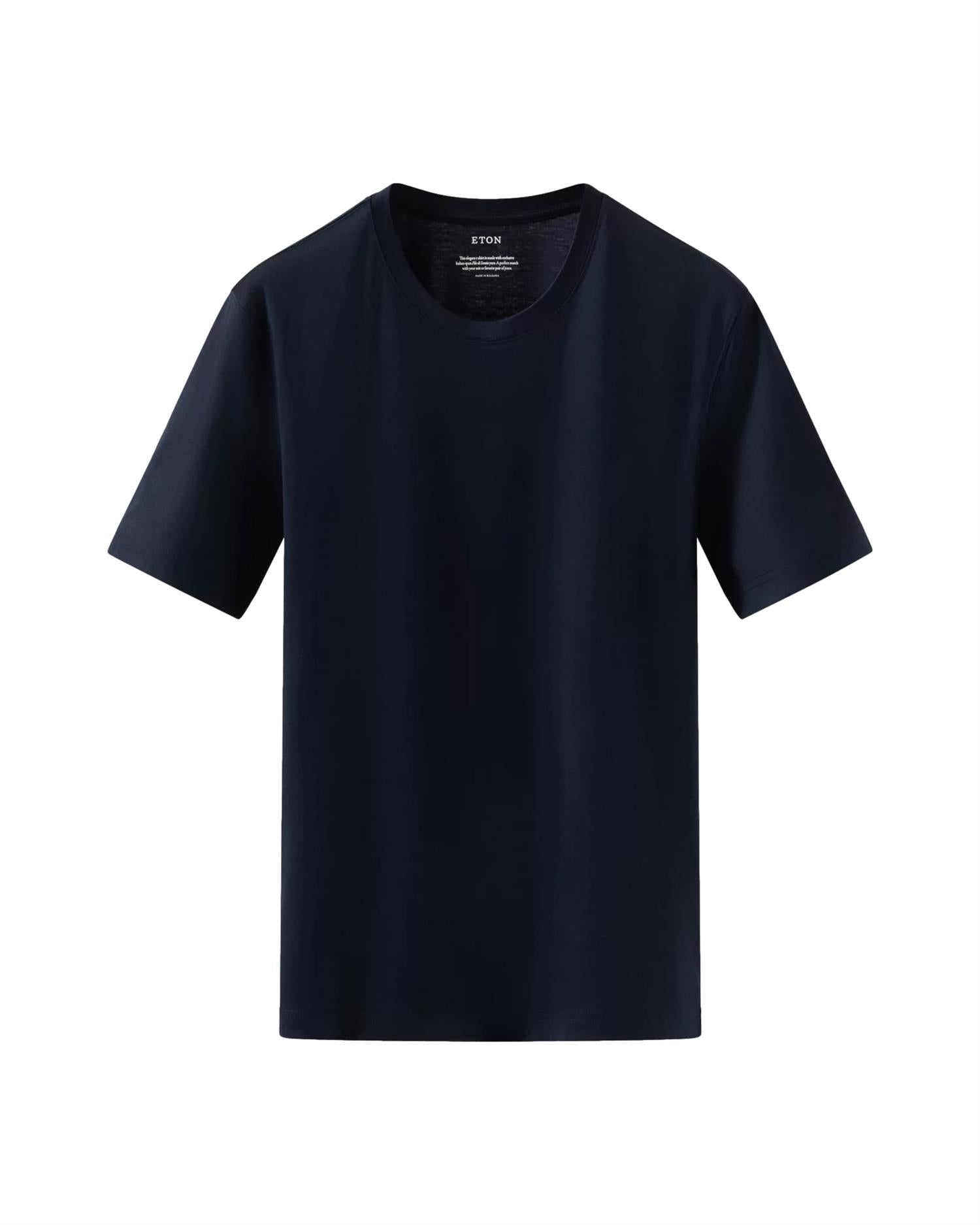 Eton Filo di Scozia T-shirt T-shirt Mørkeblå - modostore.no