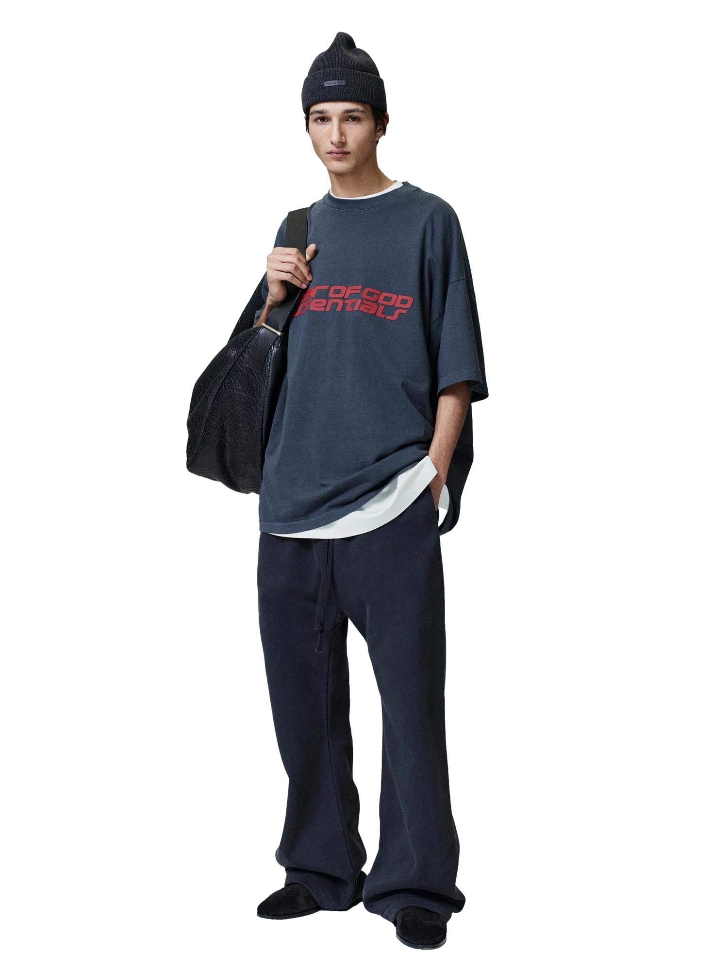 Fear of God Essentials 90'S Short Sleeve Tee T-shirt Mørkegrå - modostore.no