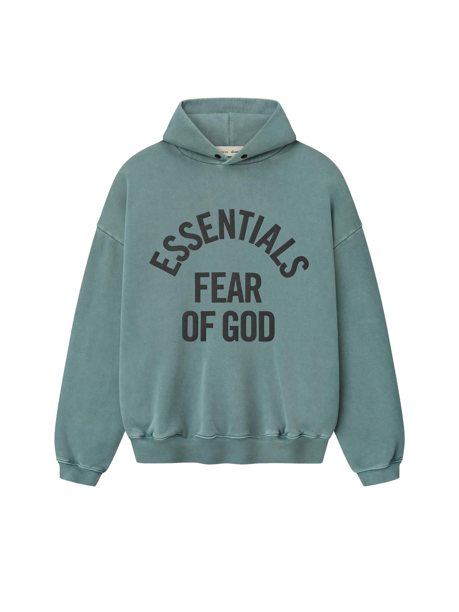 Fear of God Essentials Campus 90's Hoodie Hettegenser Blå - modostore.no
