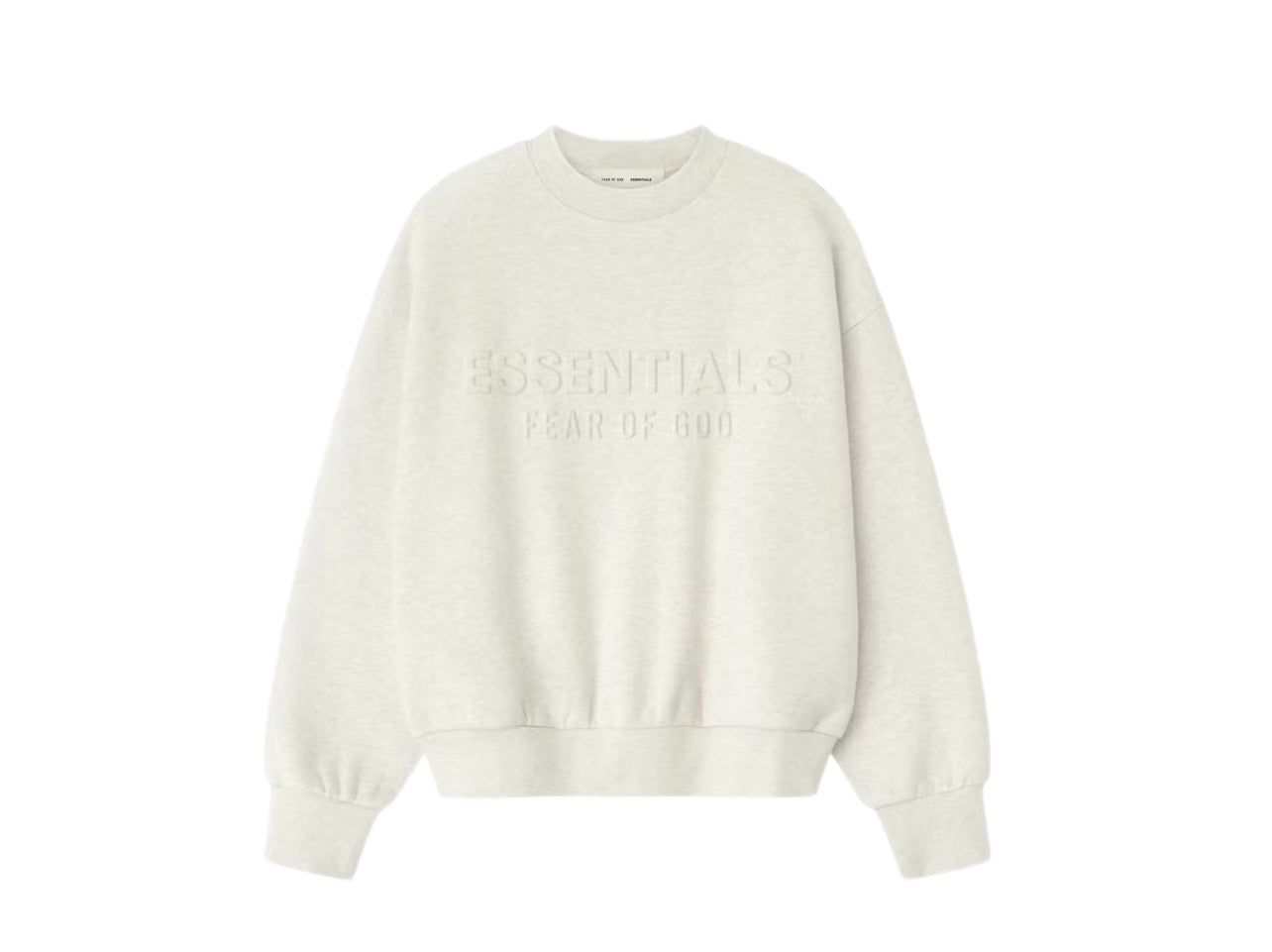 Fear of God Essentials Classic Crewneck Sweatshirt Genser Lys Grå Melert - modostore.no