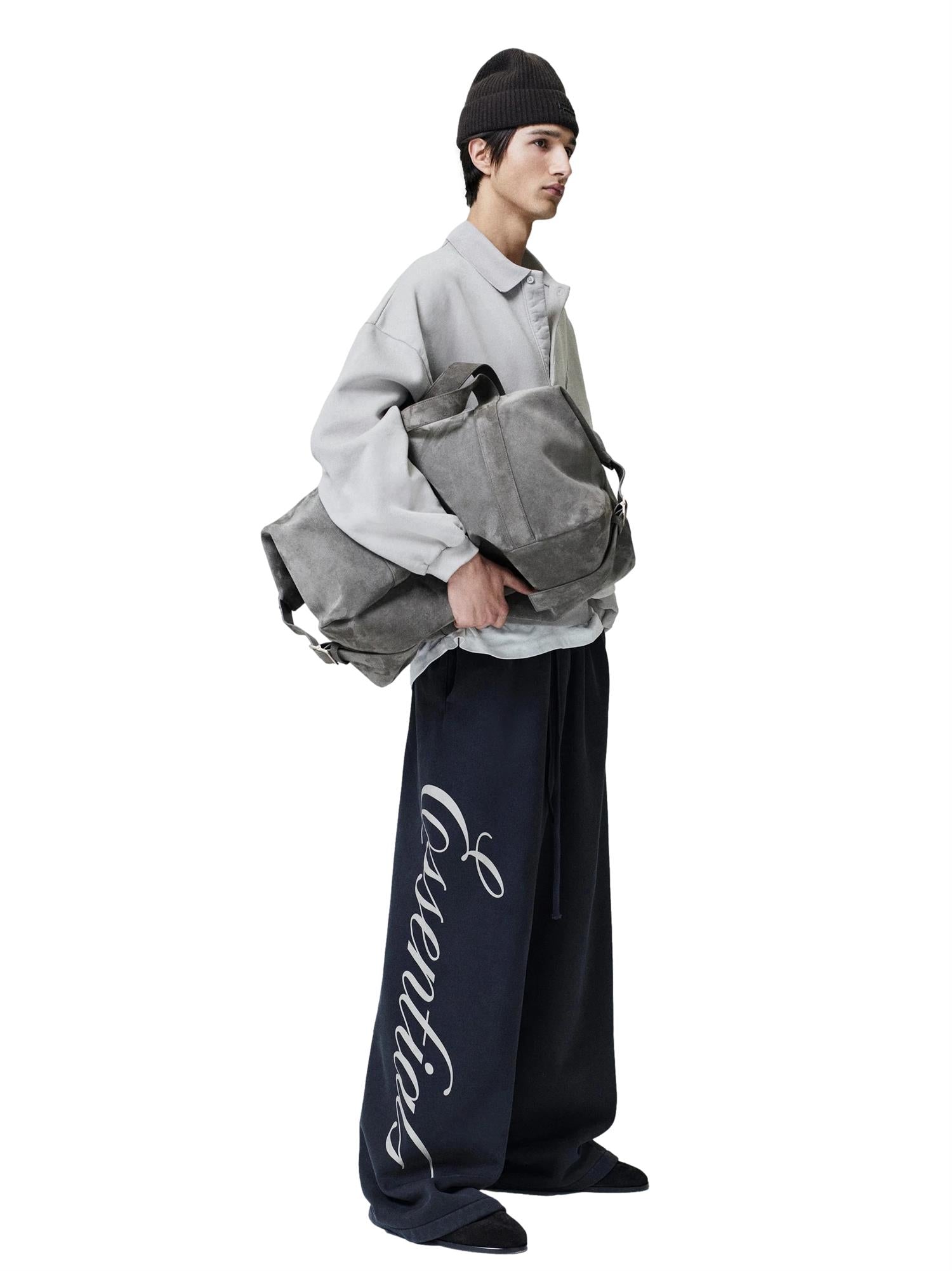 Fear of God Essentials Classic Polo Sweatshirt Genser Grå - modostore.no