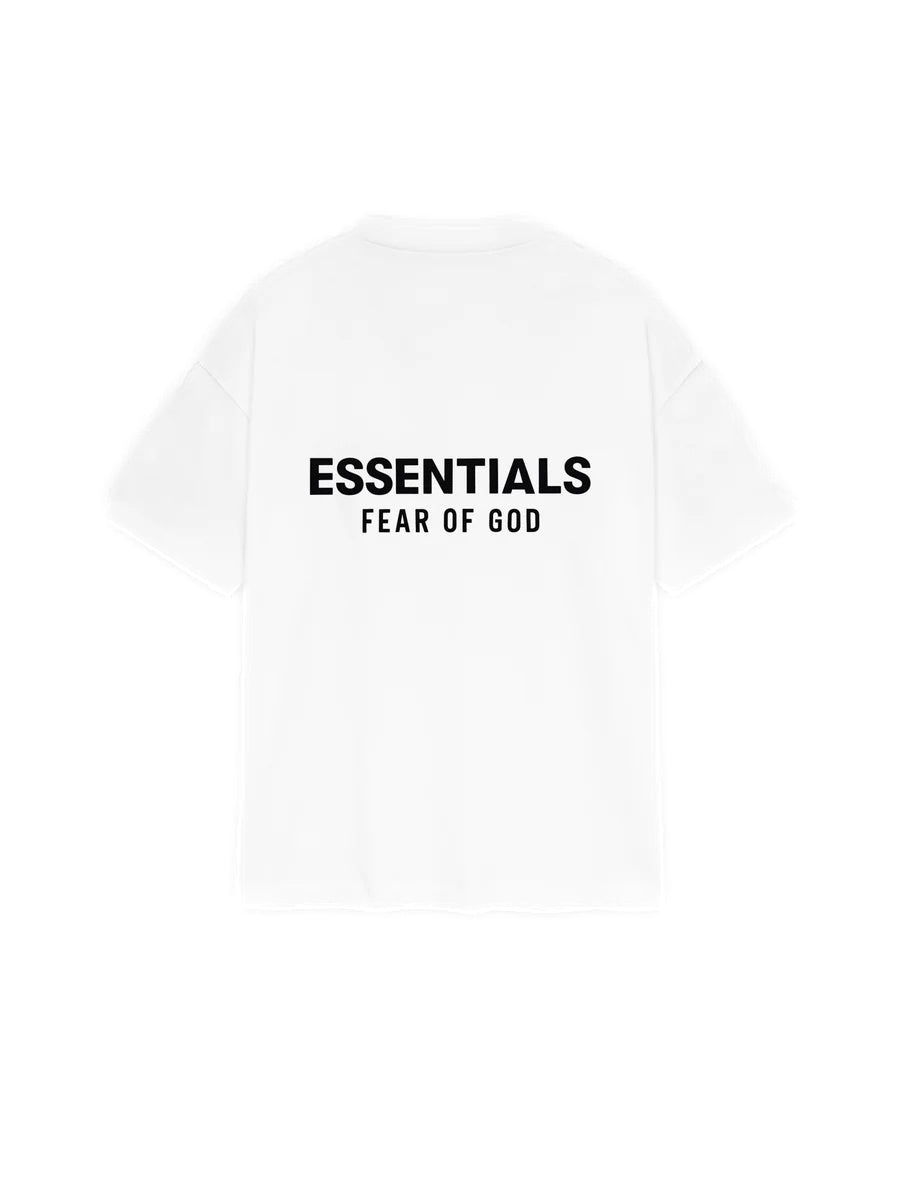 Fear of God Essentials Classic Short Sleeve Tee T-shirt Hvit - modostore.no